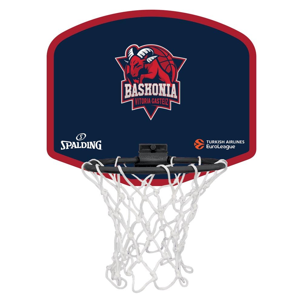 Spalding 2025 Euroleague Team Baskonia Micro/Mini Basketball Backboard Set