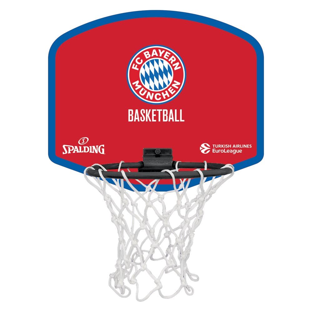 Spalding 2025 Euroleague Team Bayern Munich Micro/Mini Basketball Backboard Set