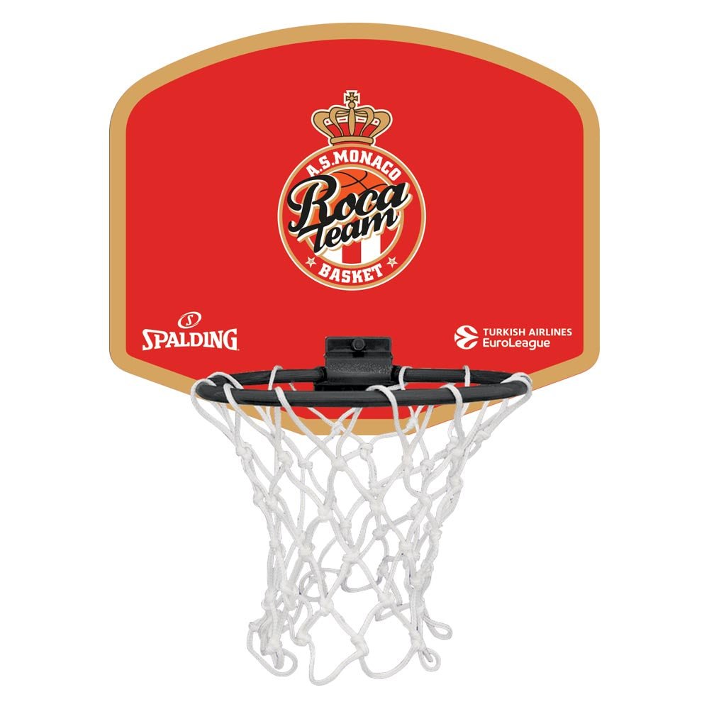 Spalding 2025 Euroleague Team Monaco Micro/Mini Basketball Backboard Set