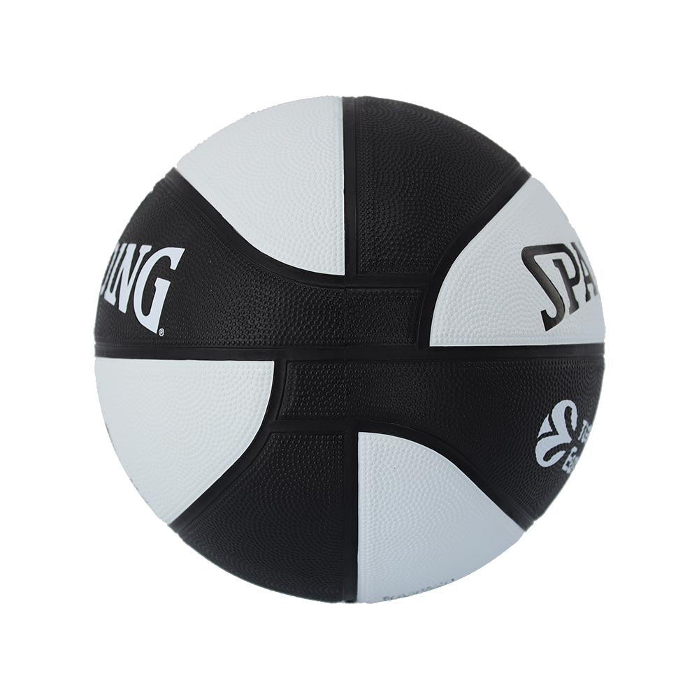Spalding 2025 Euroleague Teamball Asvel Rubber Indoor/Outdoor Basketball