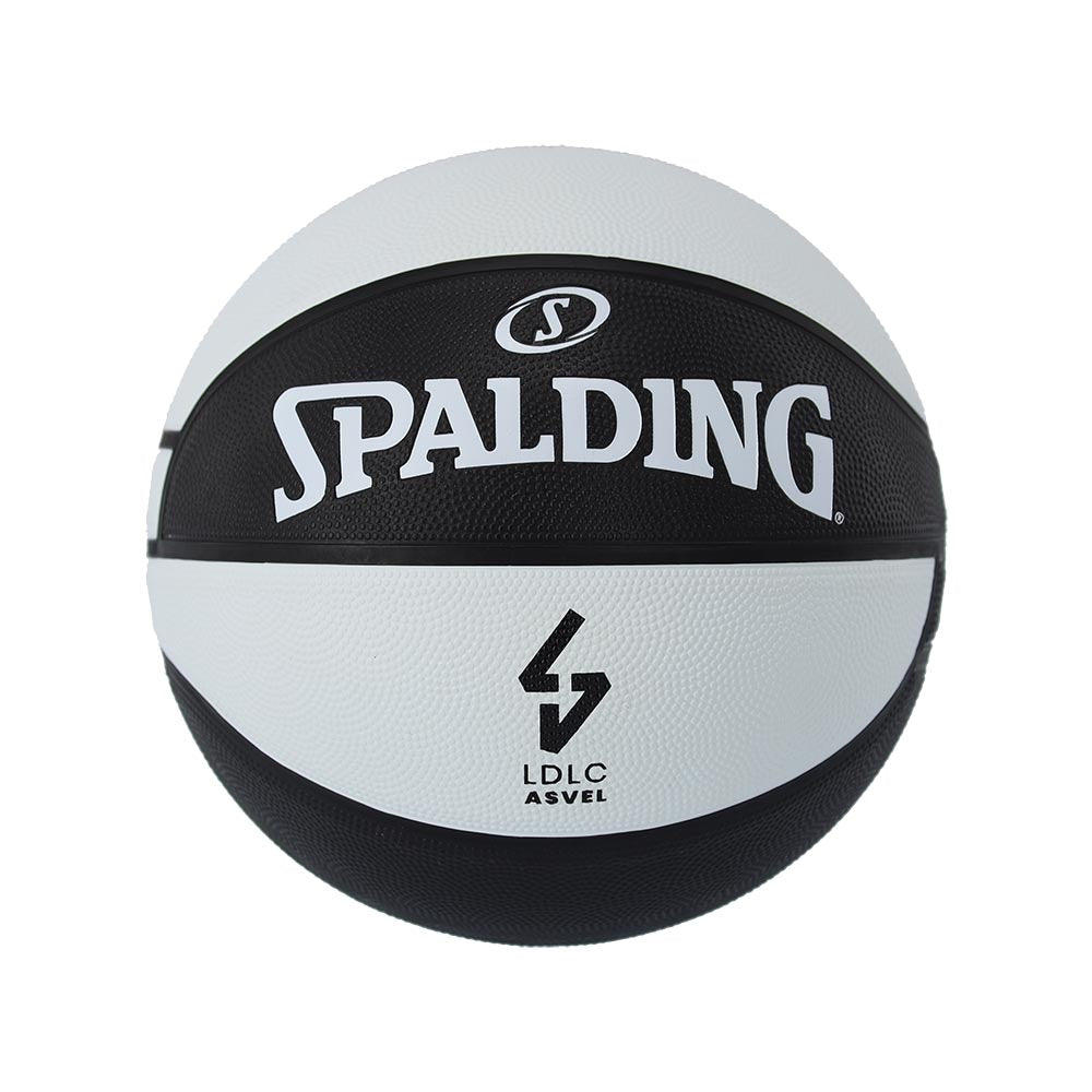 Spalding 2025 Euroleague Teamball Asvel Rubber Indoor/Outdoor Basketball