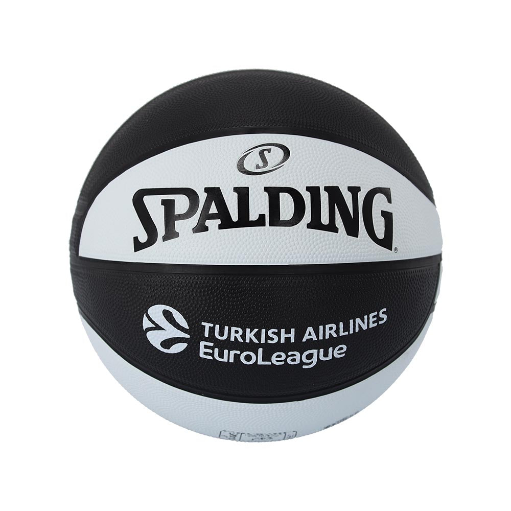 Spalding 2025 Euroleague Teamball Asvel Rubber Indoor/Outdoor Basketball