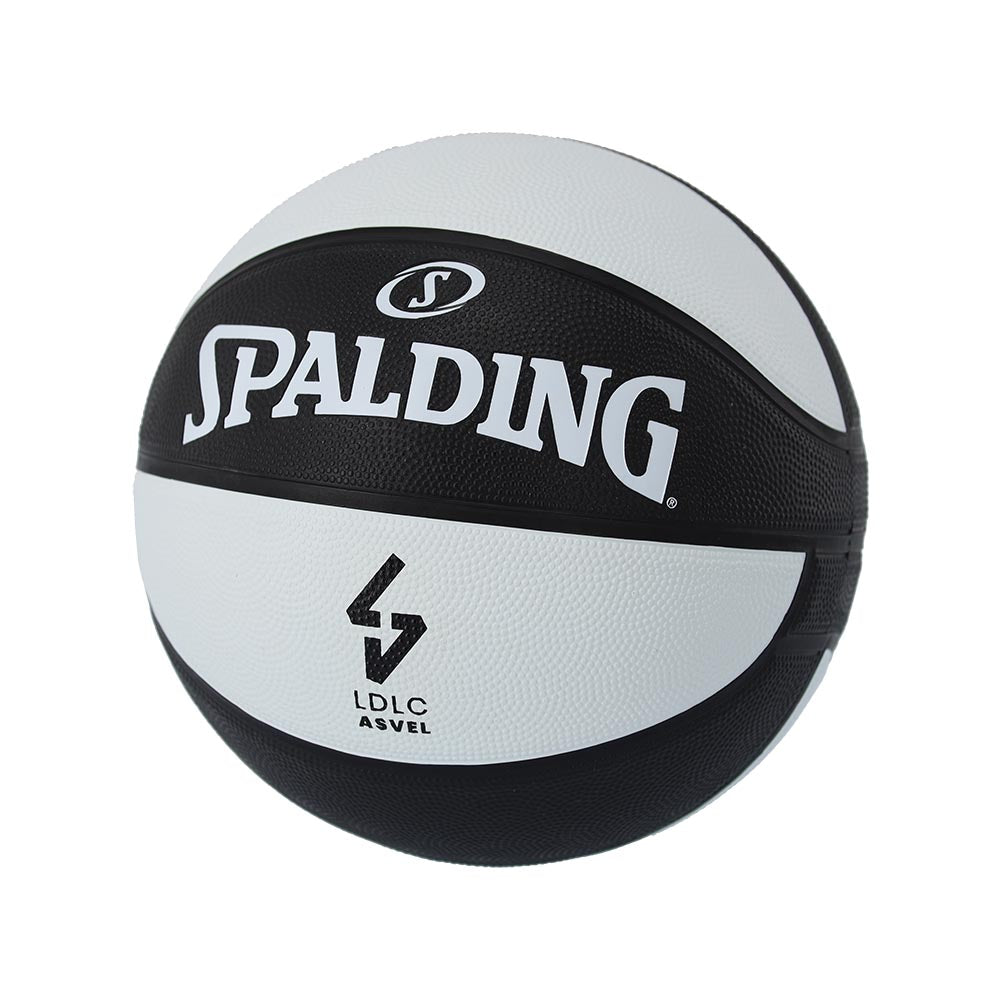 Spalding 2025 Euroleague Teamball Asvel Rubber Indoor/Outdoor Basketball