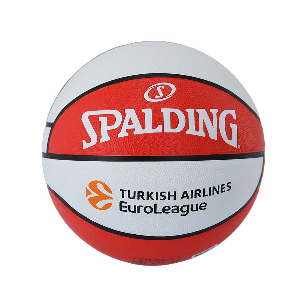 Spalding 2025 Euroleague Teamball Monaco Rubber Indoor/Outdoor Basketball
