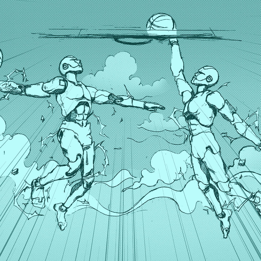 Spalding Sketch Rubber Indoor/Outdoor Basketball