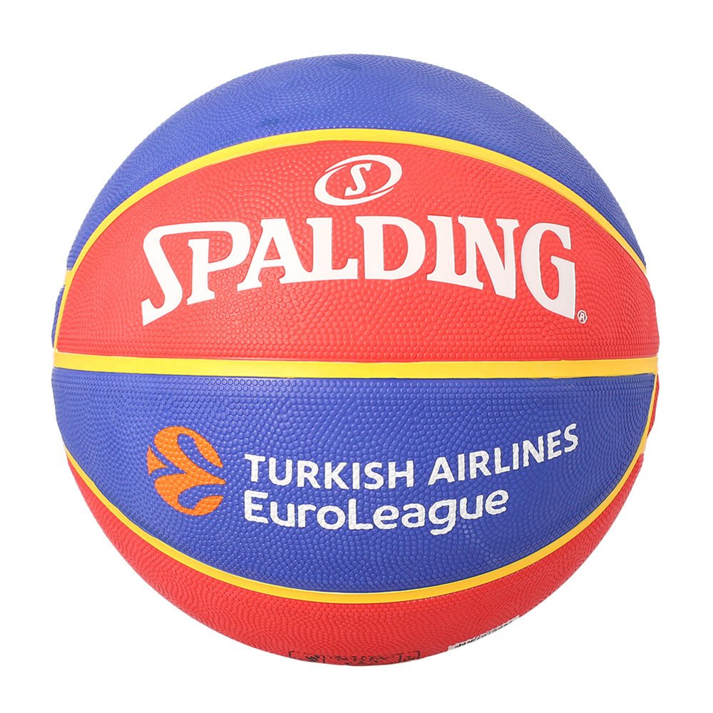 Spalding Ballon Basket EuroLeague Maccabi Tel-Aviv Jaune/Bleu Taille 7