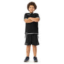 Short De Sport Spalding Move Pour Enfant - 100% Polyester - Maille Respirante - Taille élastique Avec Cordon - 10