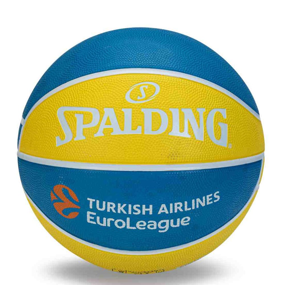 Spalding Maccabi Tel Aviv Euroleague Team Rubber Indoor/Outdoor Basketball