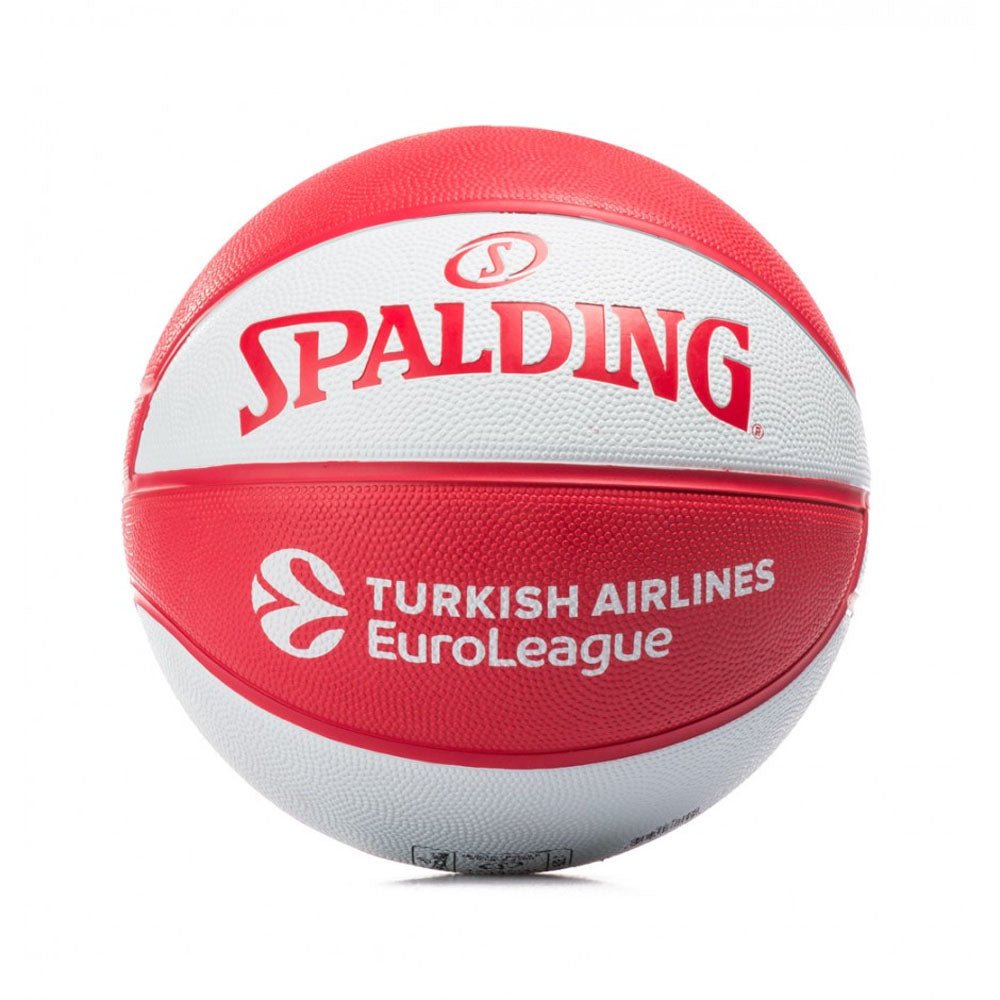 Spalding Olympiacos Euroleague Team Rubber Indoor/Outdoor Basketball