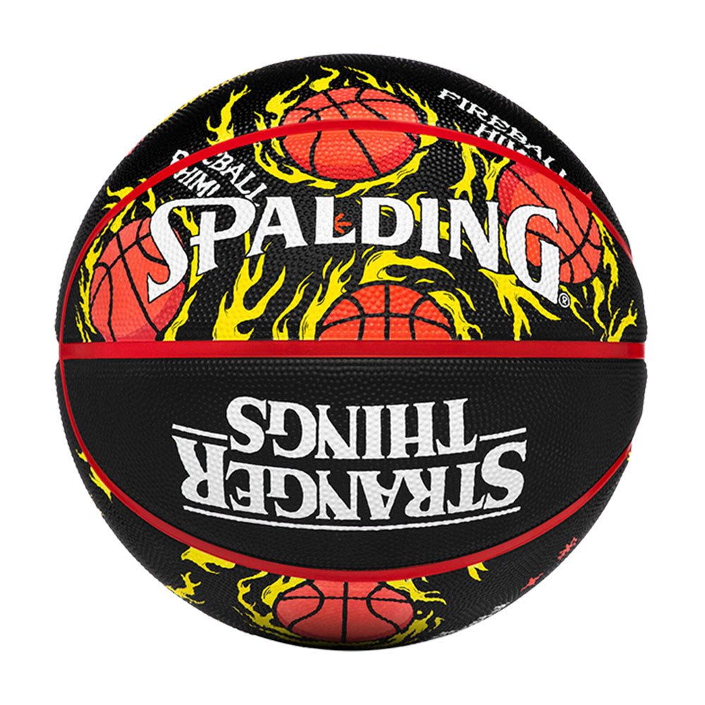 Spalding Stranger Things Fireball Rubber Indoor/Outdoor Basketball
